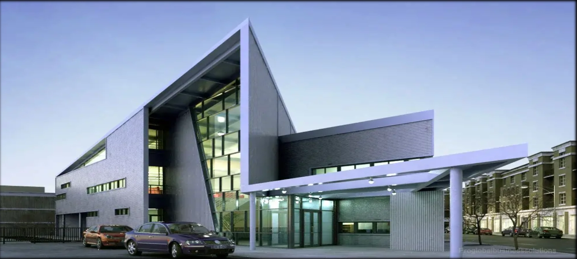 A digital rendering showcasing the envisioned architectural design